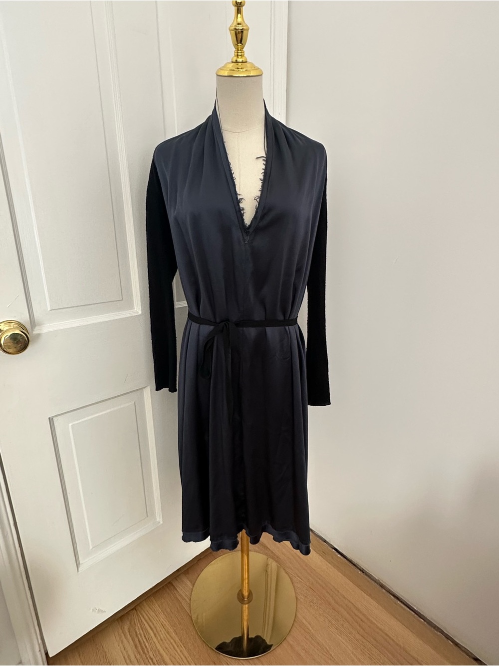 Elsa Esturgie Silk Dress – Size 38 – Made in France